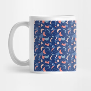 Deep blue soap bubbles pattern, abstract water fizz Mug